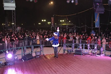 Новогодняя ночь 2012 ПКиО Лианозово: на сцене певица Ирина Кольба