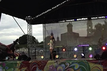 День города Волоколамска на сцене певица Ирина Кольба