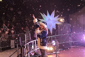 Новогодняя ночь 2012 парк Лианозово: на сцене Ирина Кольба